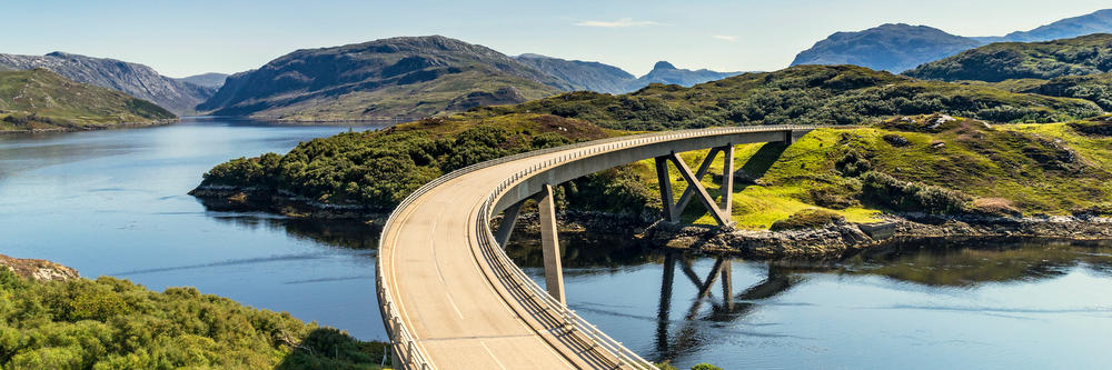 Kylesku Bridge, NC500 Drive Scotland Road Trip