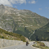 The start of the Grimsel Pass Lamborghini 