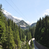 The start of the Grimsel Pass Lamborghini 