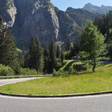 The start of the Grimsel Pass Lamborghini 