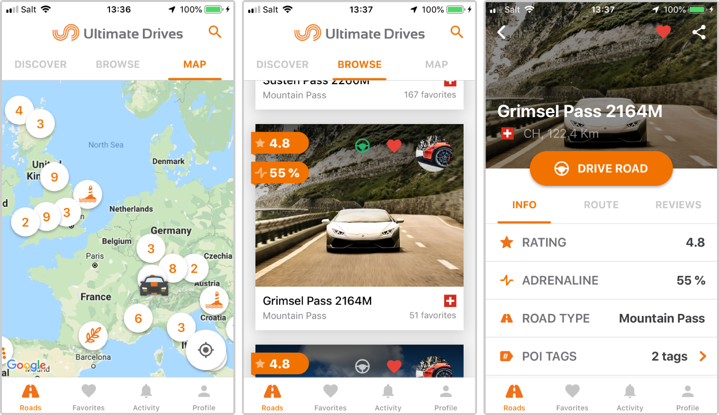 Find out more information about the Ultimate Drives App