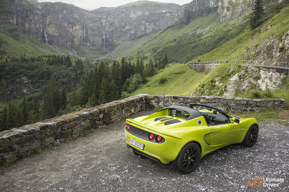 Klausen Pass in Lotus Elise Racer