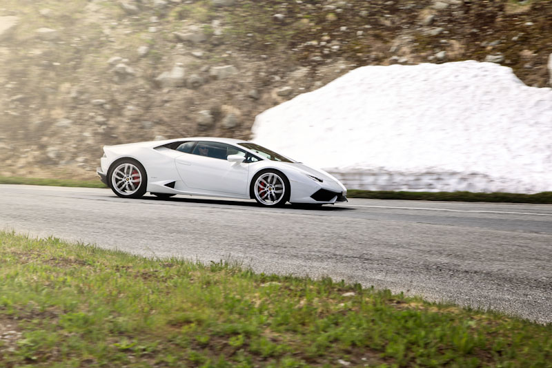 Grimsel Pass - first ascent in Lamborghini 