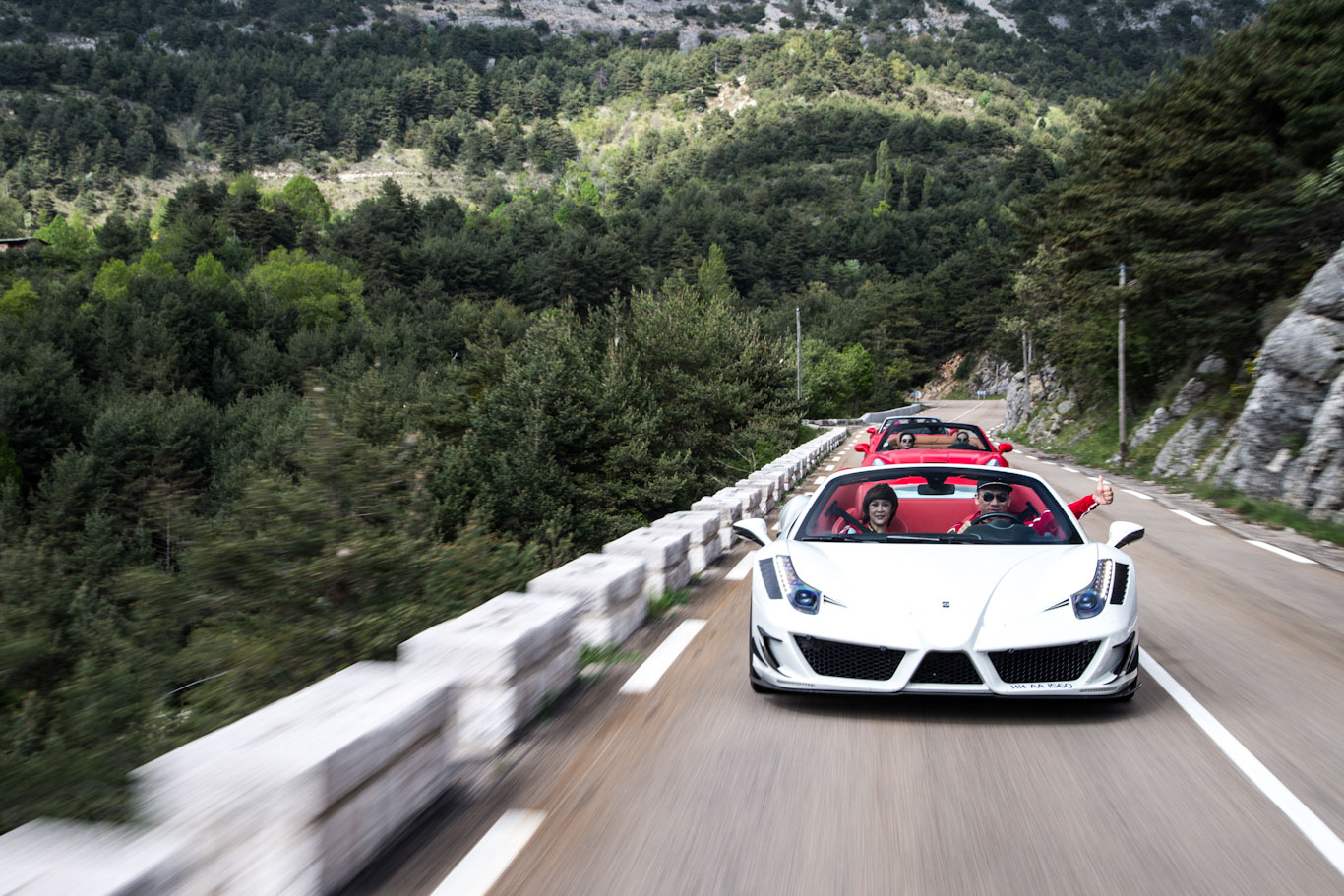 Route Napoleon in a Ferrari 458