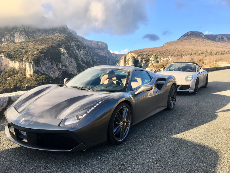 Gorges du Verdon - Ferrari 488 Spider