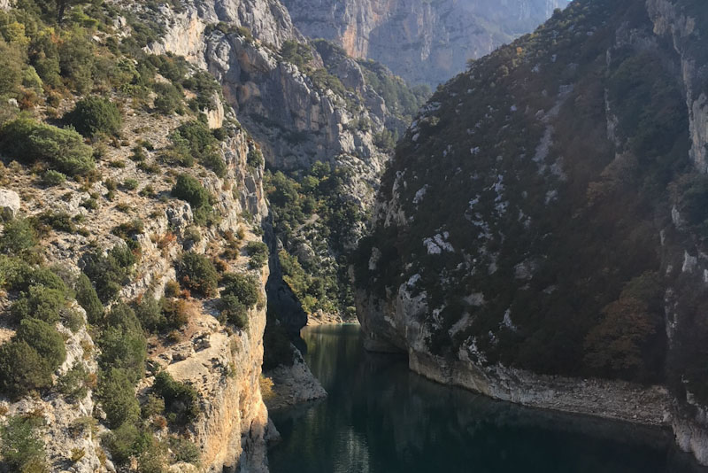 Gorges du Verdon - entrance from Lac Croix