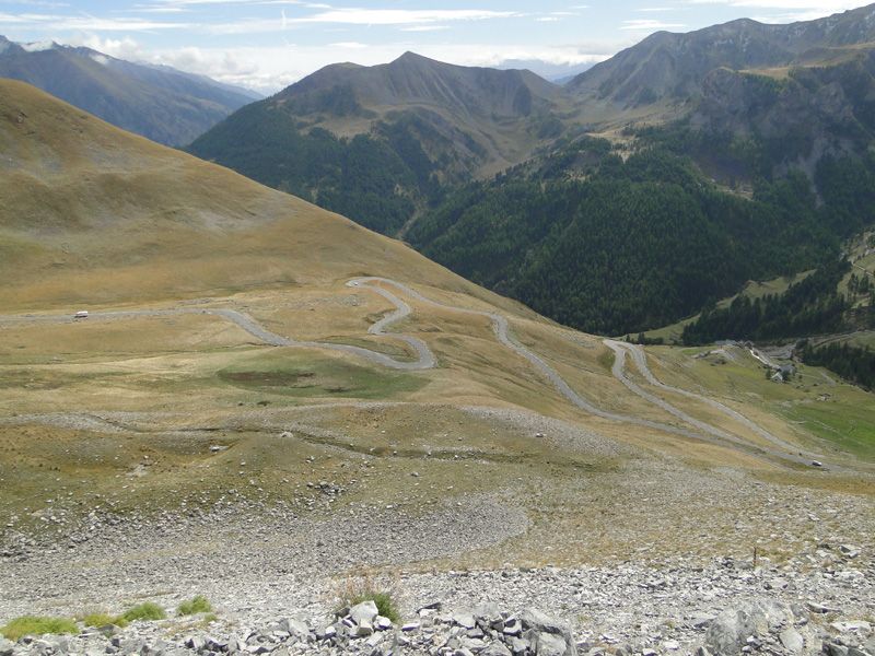 Col de la Bonette, Alps Maritimes driving route in Europe Col de la Bonette, Alps Maritimes driving route in Europe