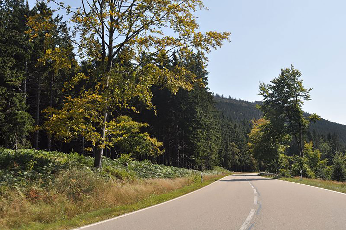 Driving along the Schwarzwaldhochstrasse Driving along the Schwarzwaldhochstrasse