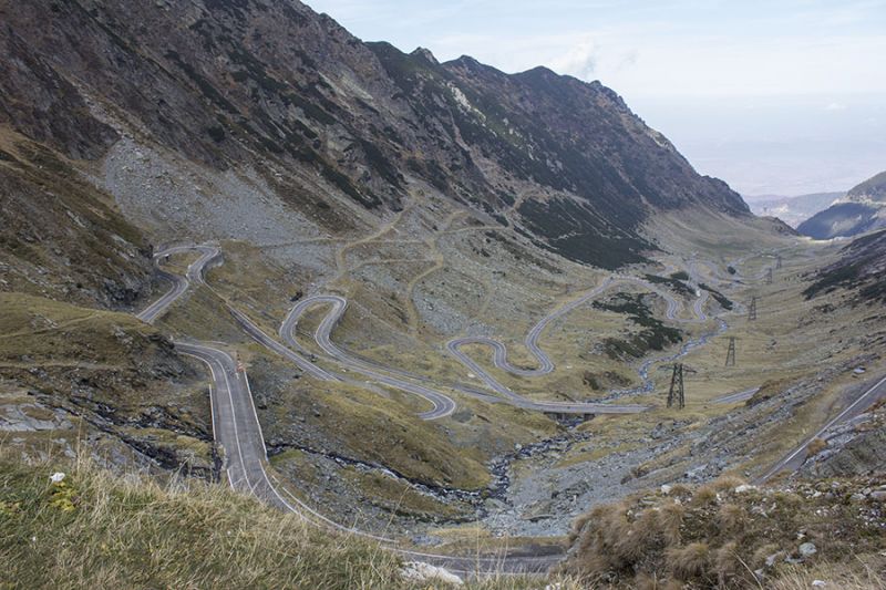 The Transfagarasan Mountain Road in Romania