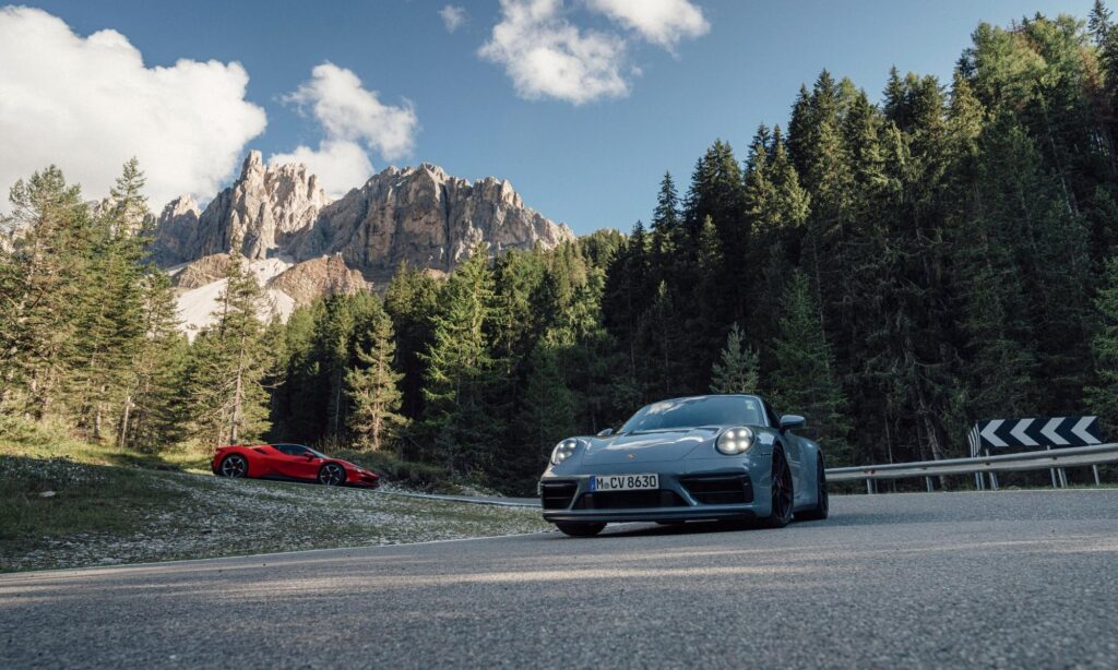 italian-dolomites-porsche-ferrari